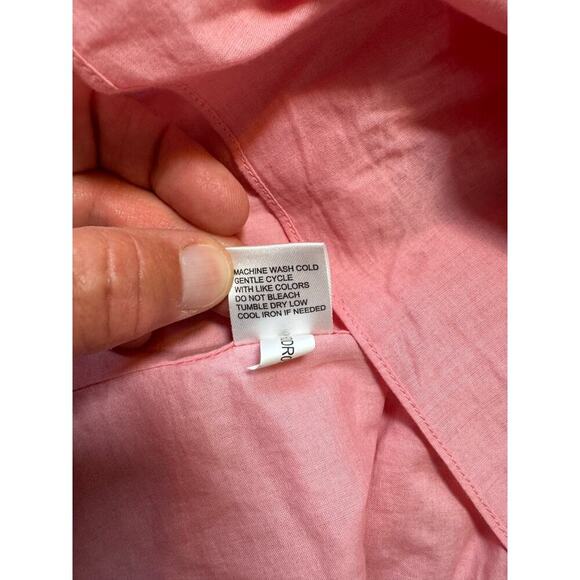 Antiono Melani tiered hem sun dress size women's small; orange & red,100% cotton - Picture 7 of 10